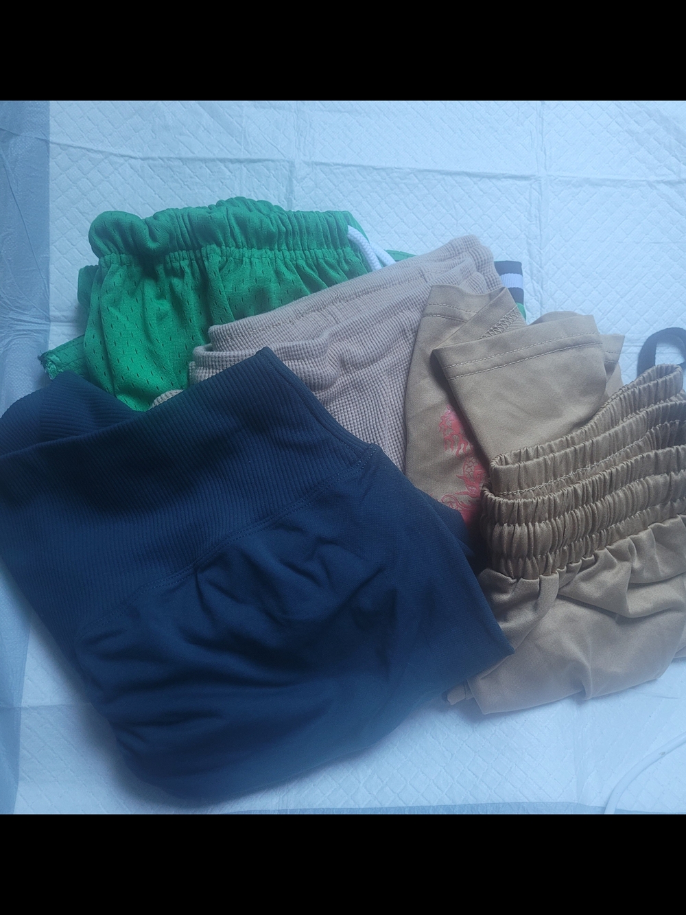 Mixed L Women's Bottoms Bundle in Green, Navy, Tan, Beige